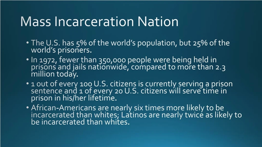 mass incarceration nation