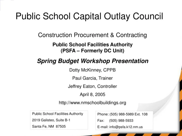 Public School Capital Outlay Council