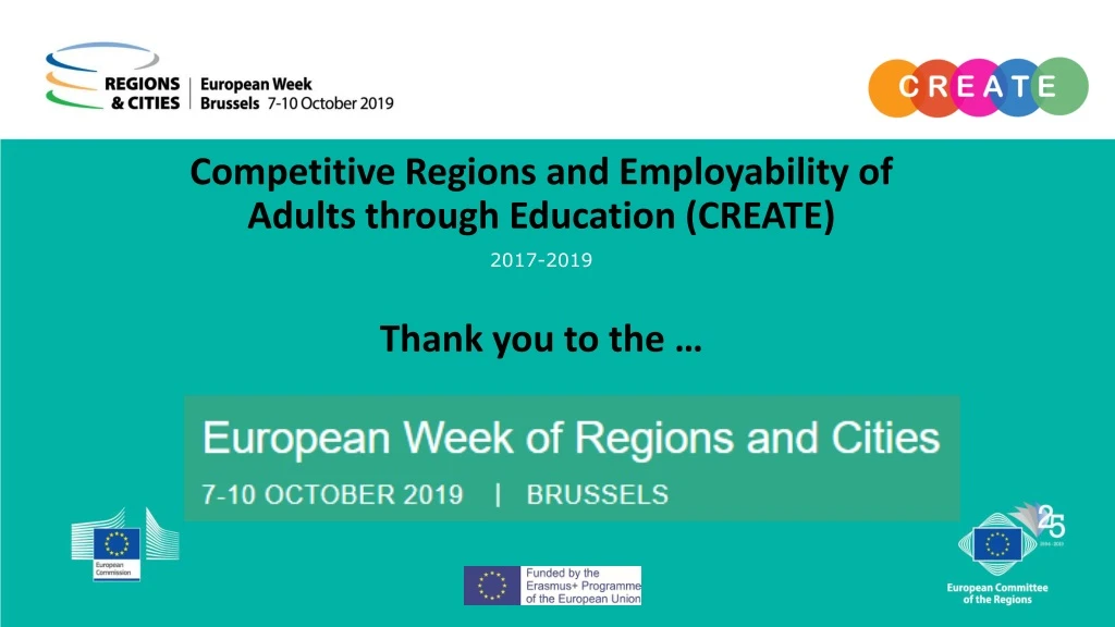 competitive regions and employability of adults through education create 2017 2019