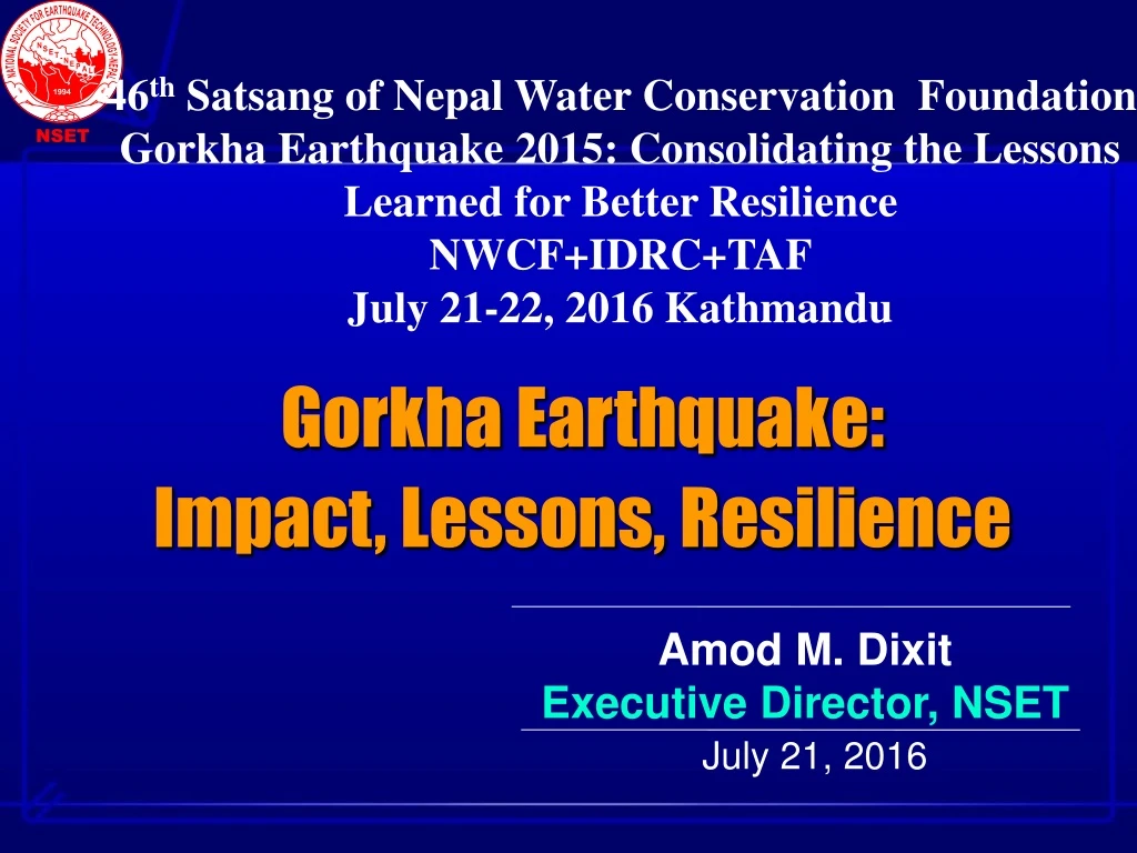 46 th satsang of nepal water conservation