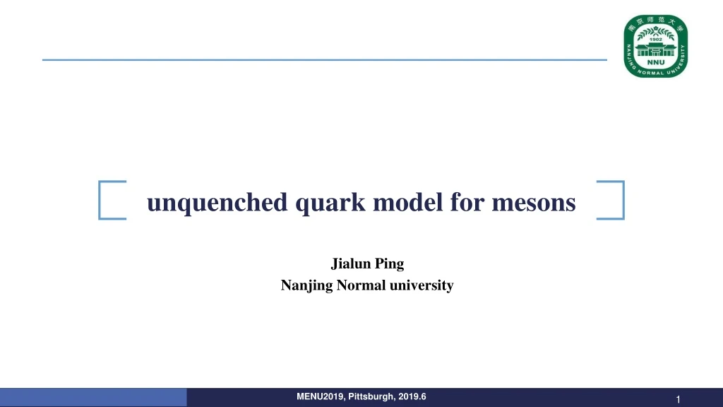 unquenched quark model for mesons