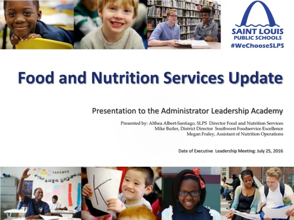 Food and Nutrition Services Update