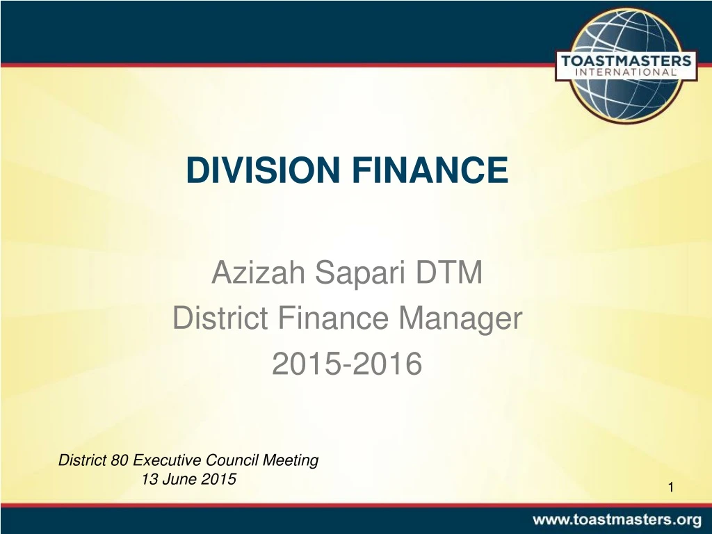 division finance