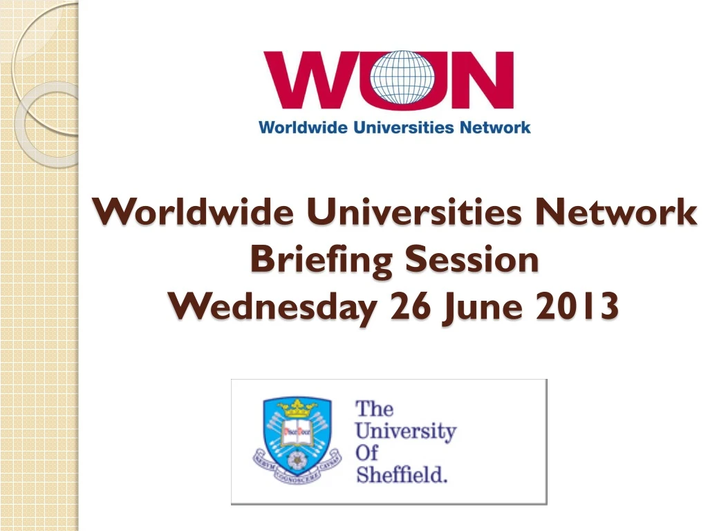 worldwide universities network briefing session