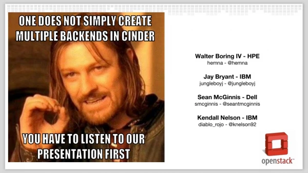 ONE DOES NOT SIMPLY CREATE MULTIPLE BACKENDS IN CINDER