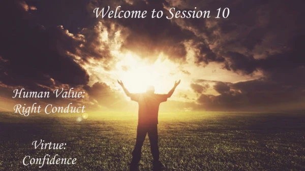 Welcome to Session 10