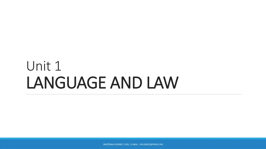 unit 1 language and law