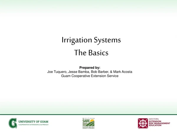 Irrigation Systems The Basics