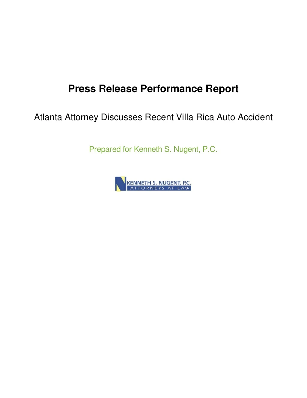 press release performance report