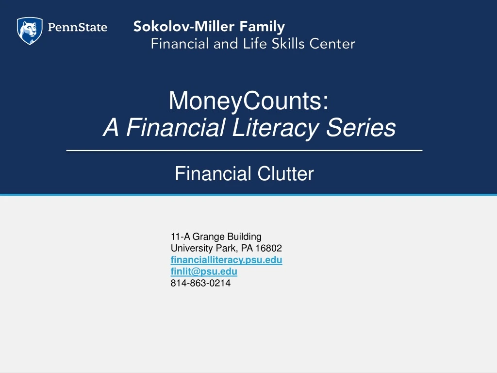 financial clutter