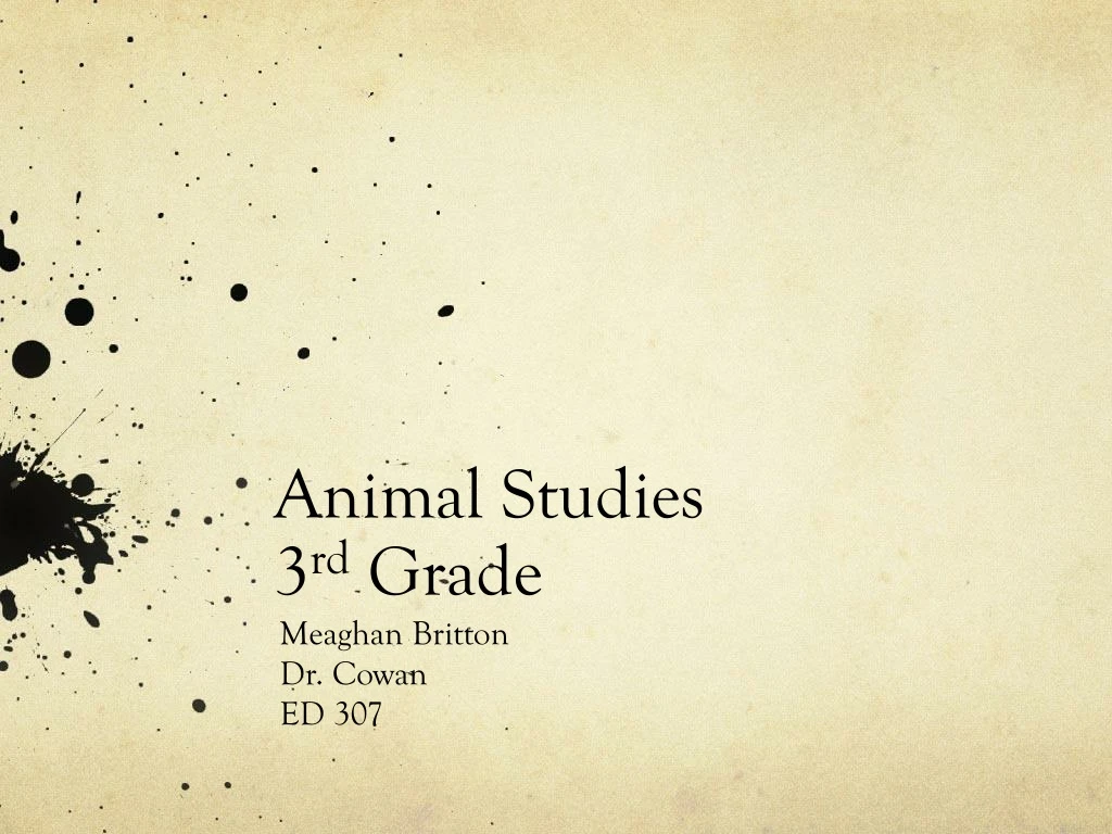 animal studies 3 rd grade