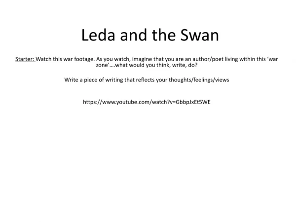 Leda and the Swan