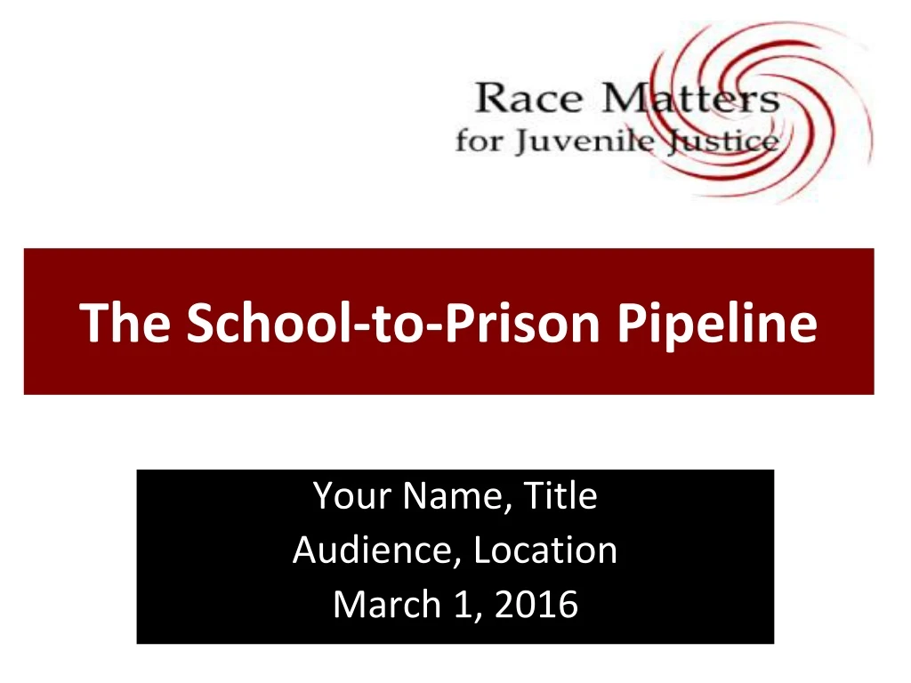 the school to prison pipeline