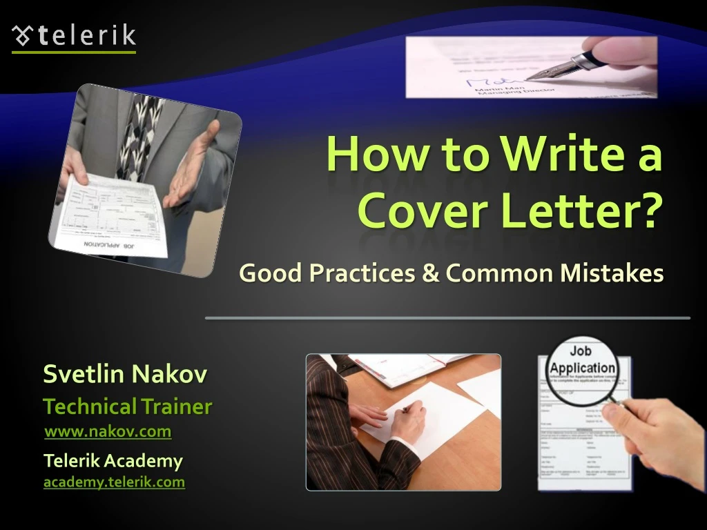 how to write a cover letter