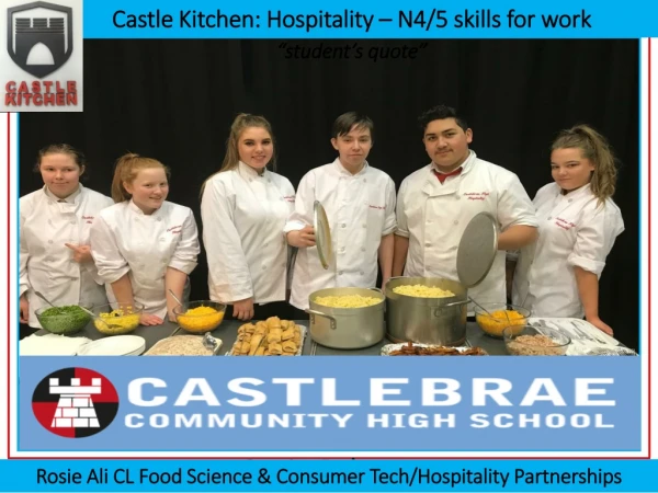 Castle Kitchen: Hospitality – N4/5 skills for work
