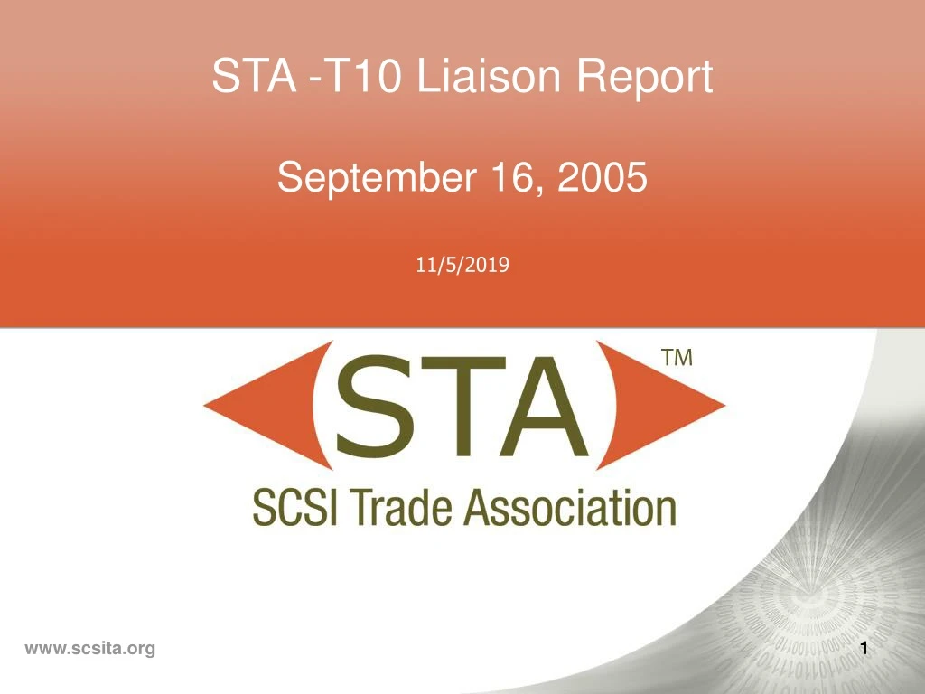 sta t10 liaison report