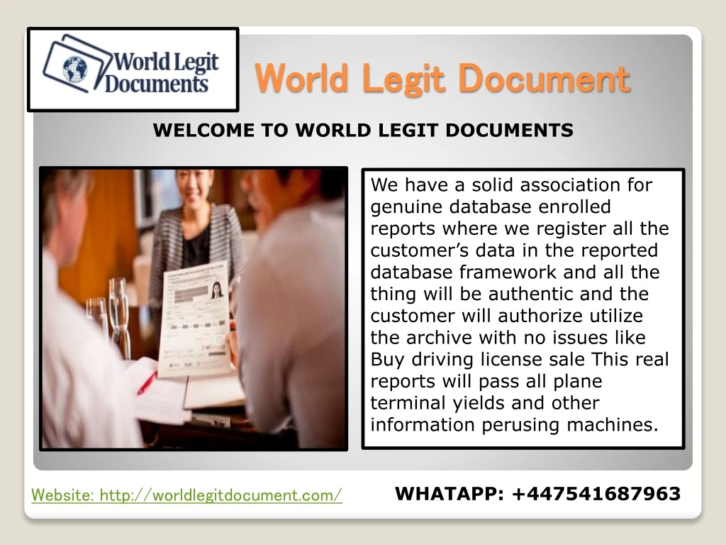 world legit document