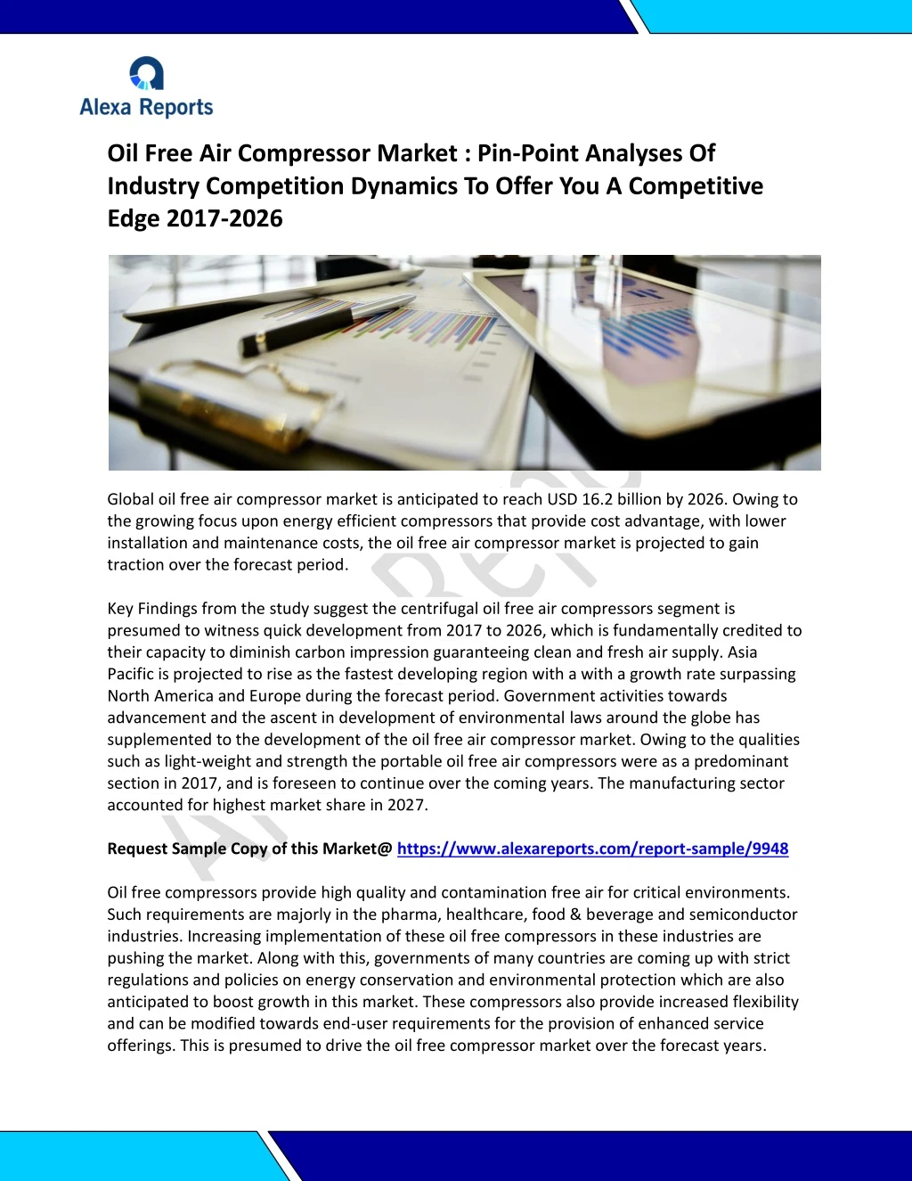 oil free air compressor market pin point analyses
