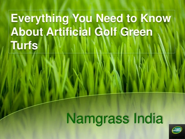 Everything You Need to Know About Artificial Golf Green Grass & Turfs
