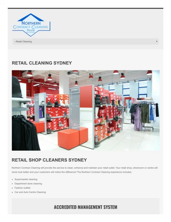 Retail Cleaning Sydney - Retail Shop Cleaners Sydney