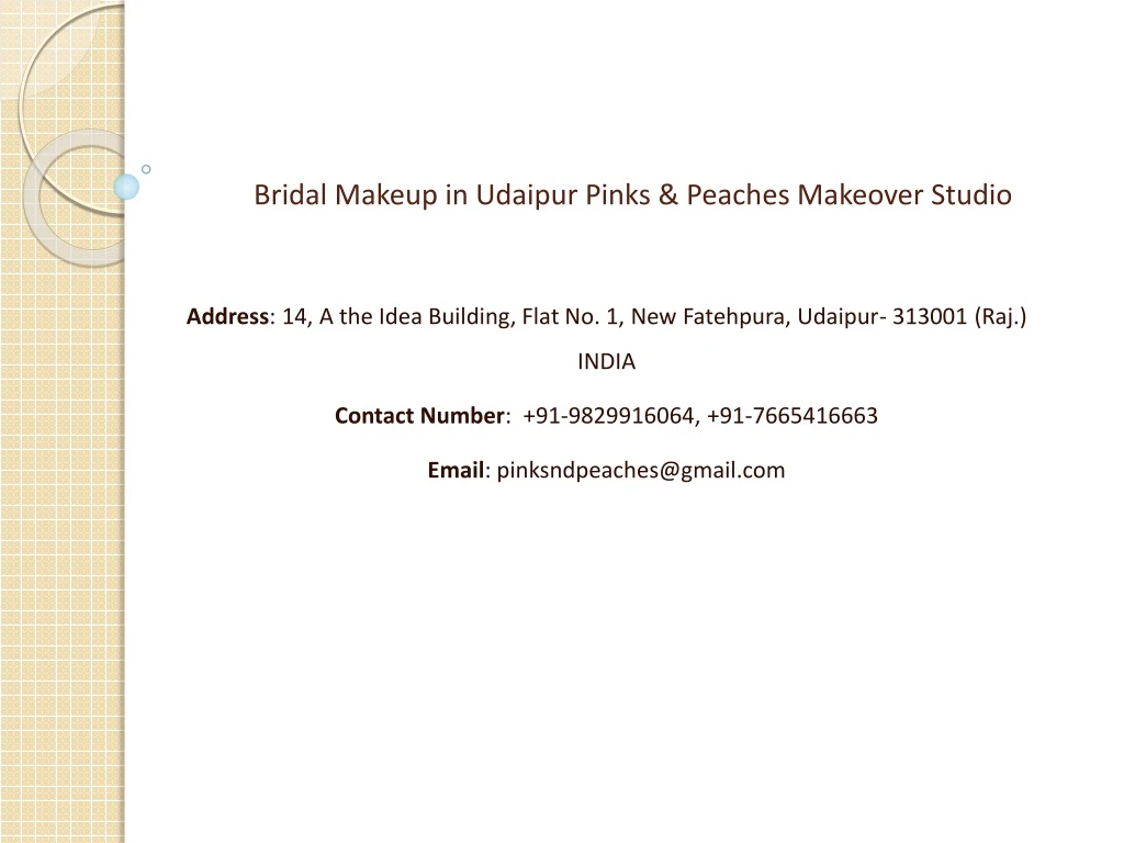 bridal makeup in udaipur pinks peaches makeover studio