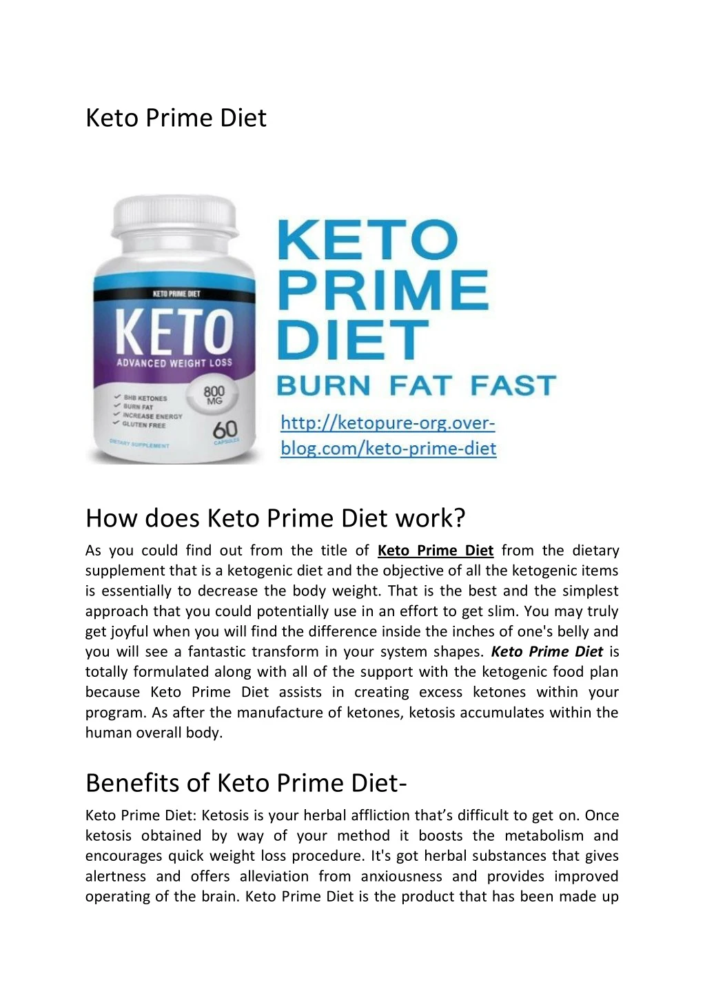 keto prime diet