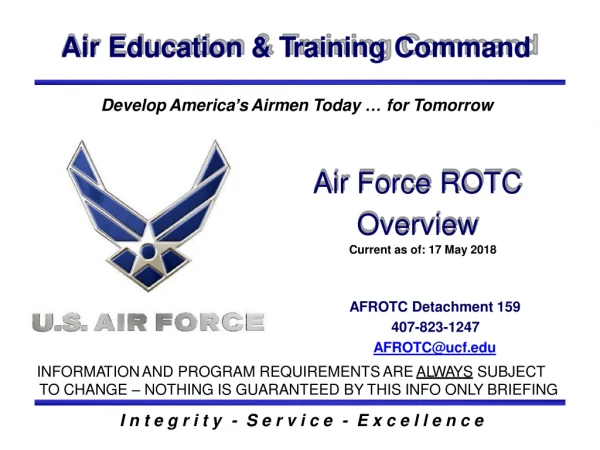 Air Educ a tion &amp; T raining Command