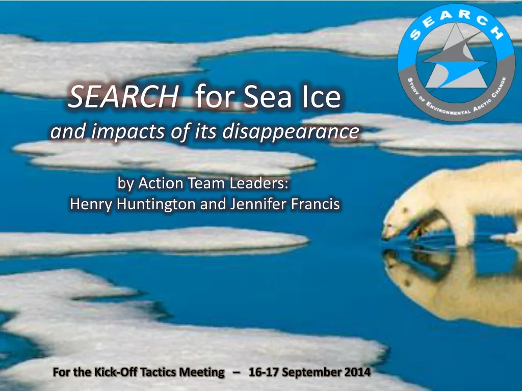 search for sea ice a nd impacts
