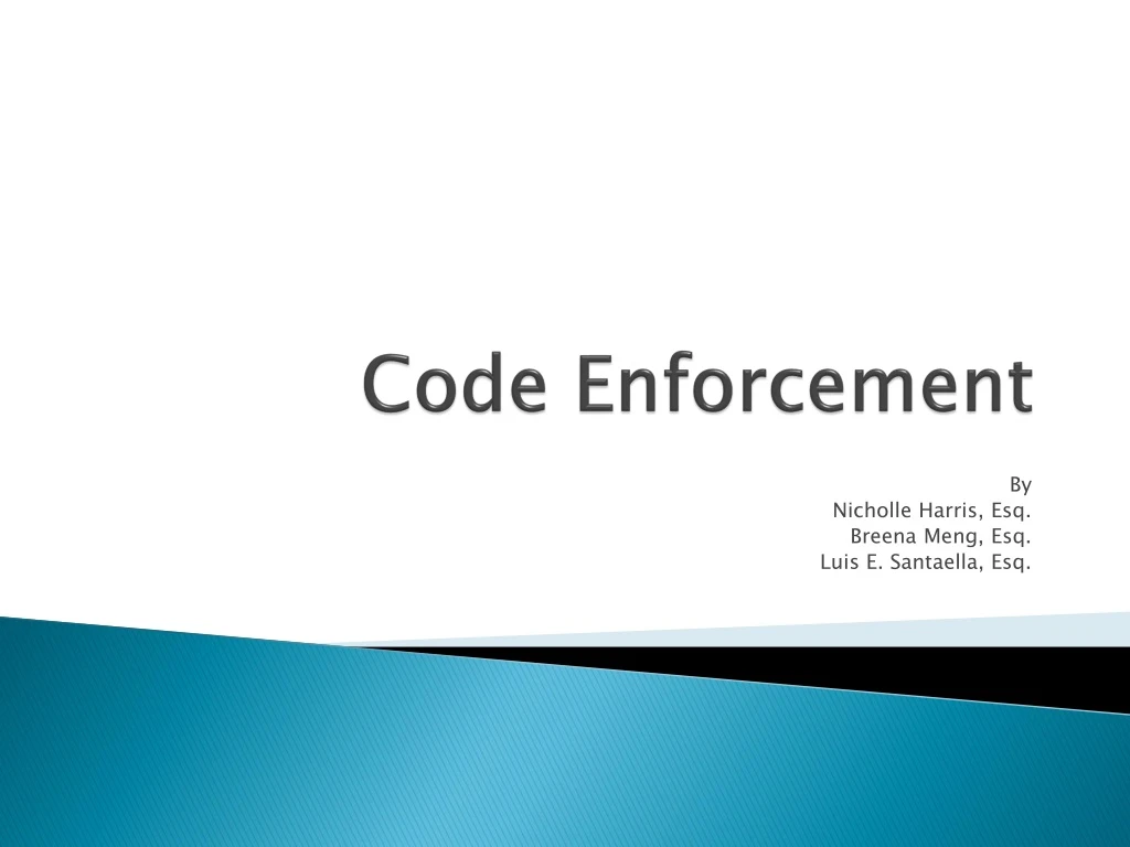 code enforcement