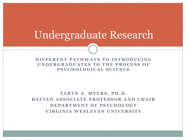 Undergraduate Research
