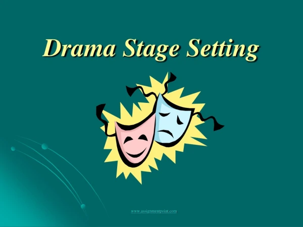 Drama Stage Setting