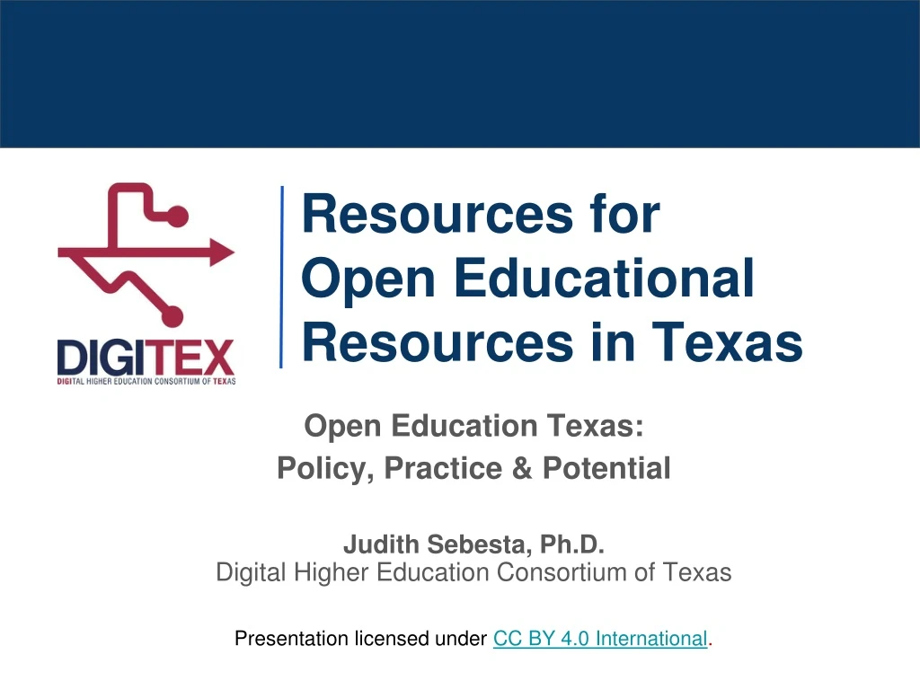 resources for open educational resources in texas