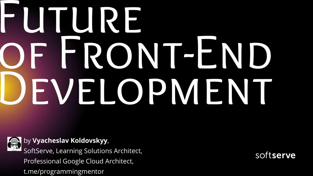 future of front end development