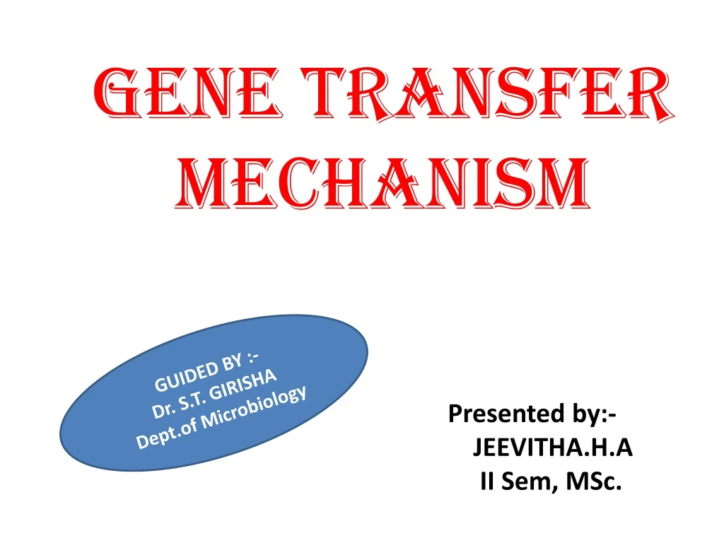 gene transfer mechanism