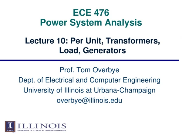 ECE 476 Power System Analysis