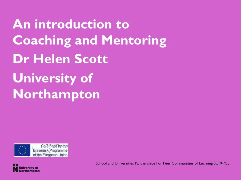 an introduction to coaching and mentoring