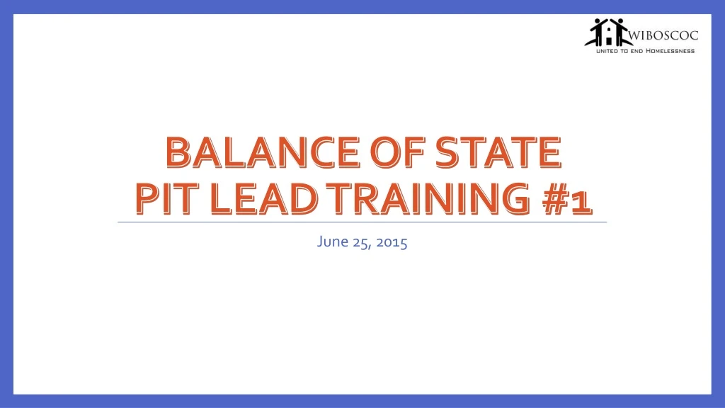 balance of state pit lead training 1