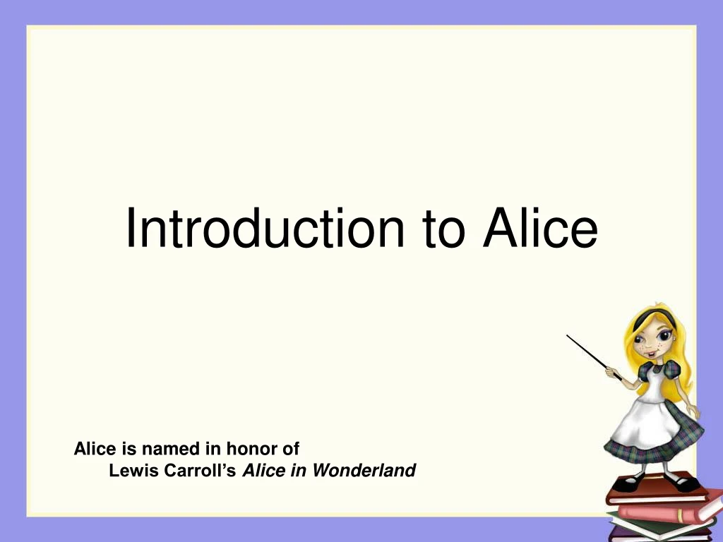 introduction to alice