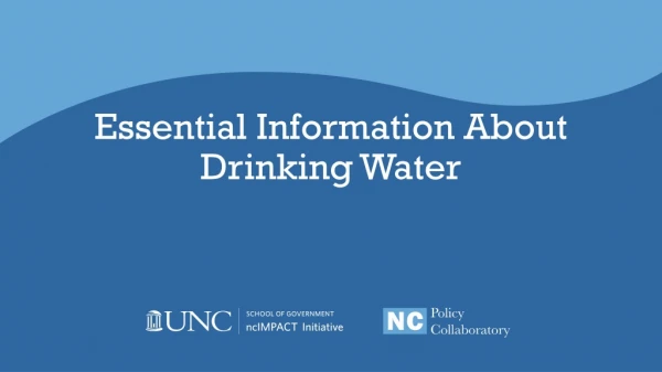 Essential Information About Drinking Water
