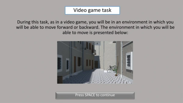 Video game task