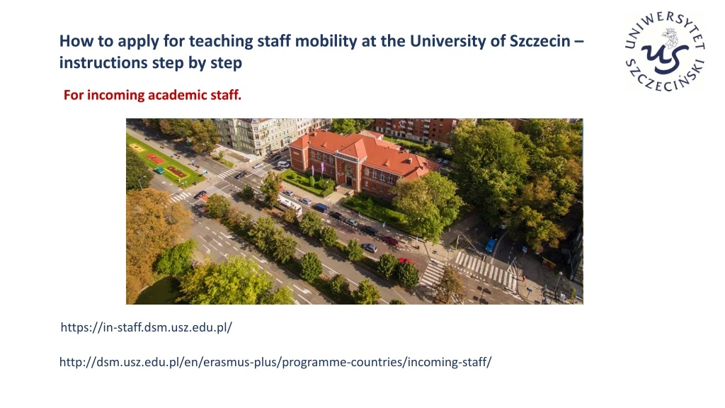 how to apply for teaching staff mobility