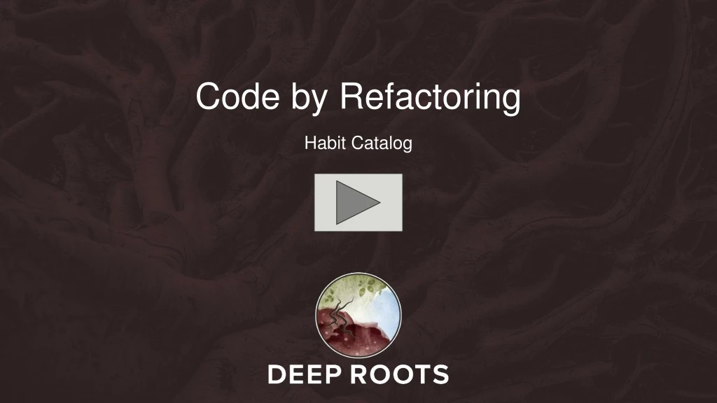 code by refactoring