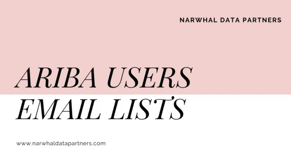 Ariba Users Email List | Ariba Users Mailing List in USA