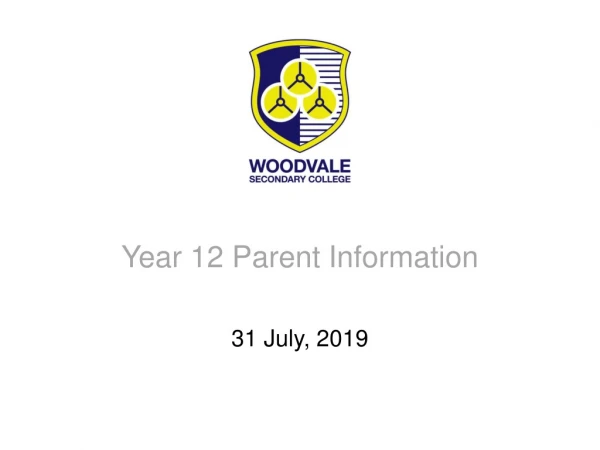 Year 12 Parent Information