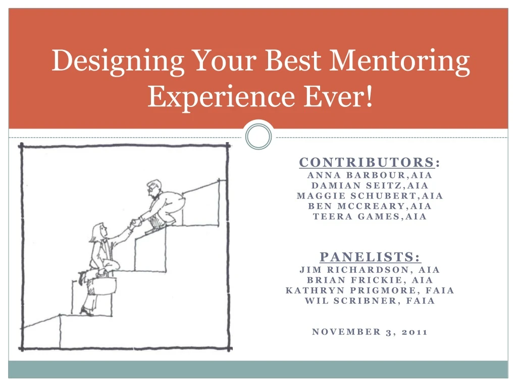 designing your best mentoring experience ever