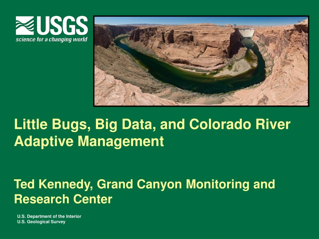 little bugs big data and colorado river adaptive management