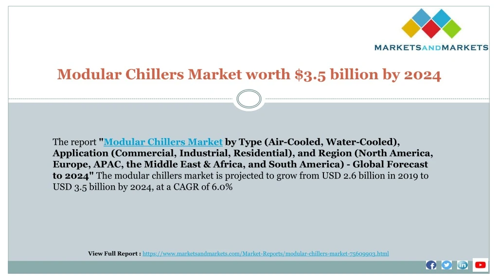 modular chillers market worth 3 5 billion by 2024