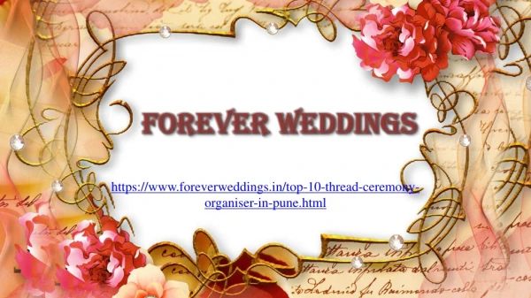 Forever wedding - Thread Ceremony Planners |Event Management Company in Pune