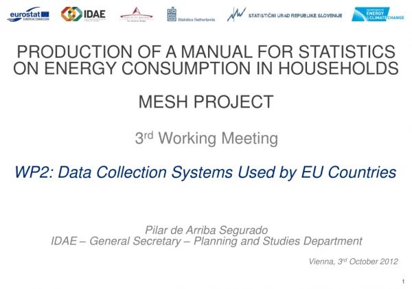 PRODUCTION OF A MANUAL FOR STATISTICS ON ENERGY CONSUMPTION IN HOUSEHOLDS MESH PROJECT