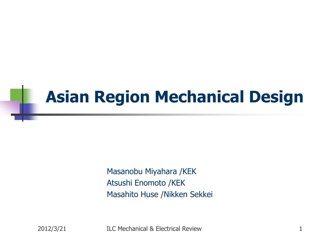 asian region mechanical design